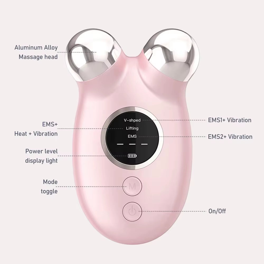 Facial Massager EMS Microcurrent Lifting Device Face Roller anti Wrinkle V Shape Lift Chin-Up Face Lift Machine Skincare Tool
