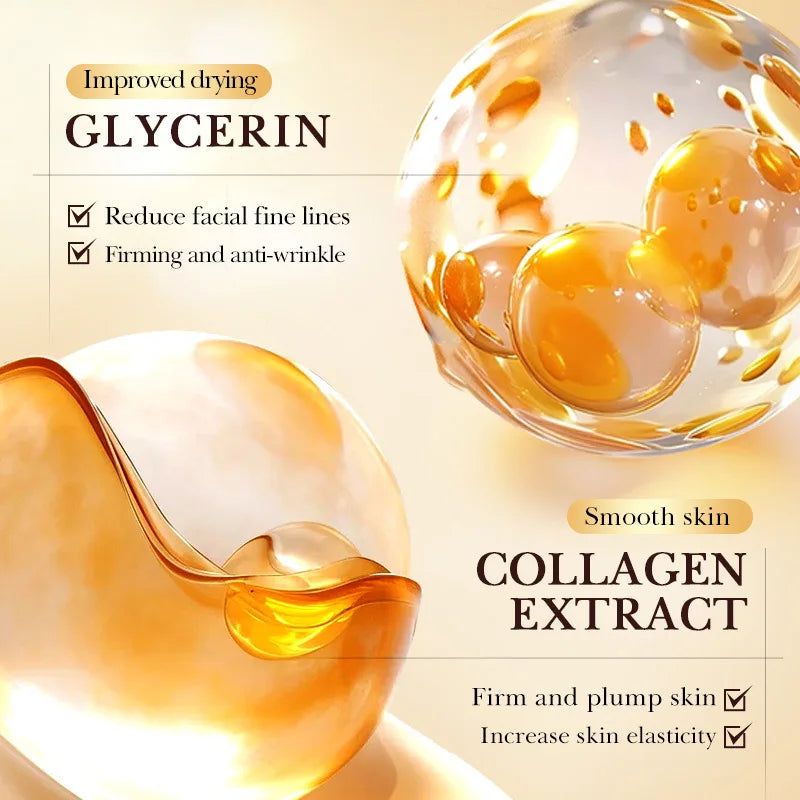 SADOER 24K Golden Collagen Serum for Face Moisturizing anti Wrinkles Hydrating Anti-Aging Facial Essence Skin Care Products