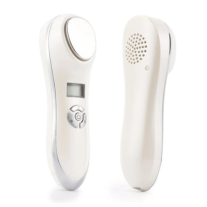 Portable Hot Cold Hammer Beauty Device Ultrasonic Cryotherapy Skin Lifting Tightening Vibration Massager Shrink Pores anti Aging