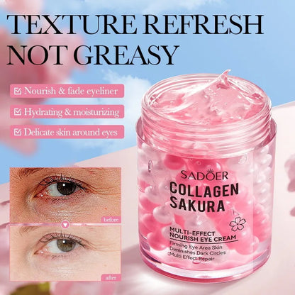 SADOER Sakura Collagen Eye Cream - in Stock Multi-Effect Nourishing Moisturizing Eye Care Wholesale Cross-Border Skincare