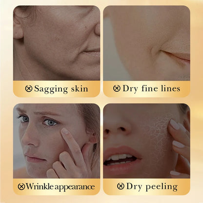 SADOER 24K Golden Collagen Serum for Face Moisturizing anti Wrinkles Hydrating Anti-Aging Facial Essence Skin Care Products