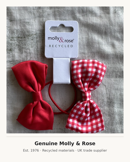 Girls School Hair Accessories Set – UK Uniform Colours, Bows, Clips & Scrunchies